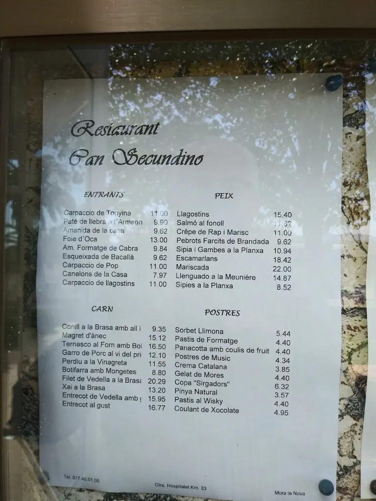 Menu_Restaurant Can Secundino_Benissanet_image_4