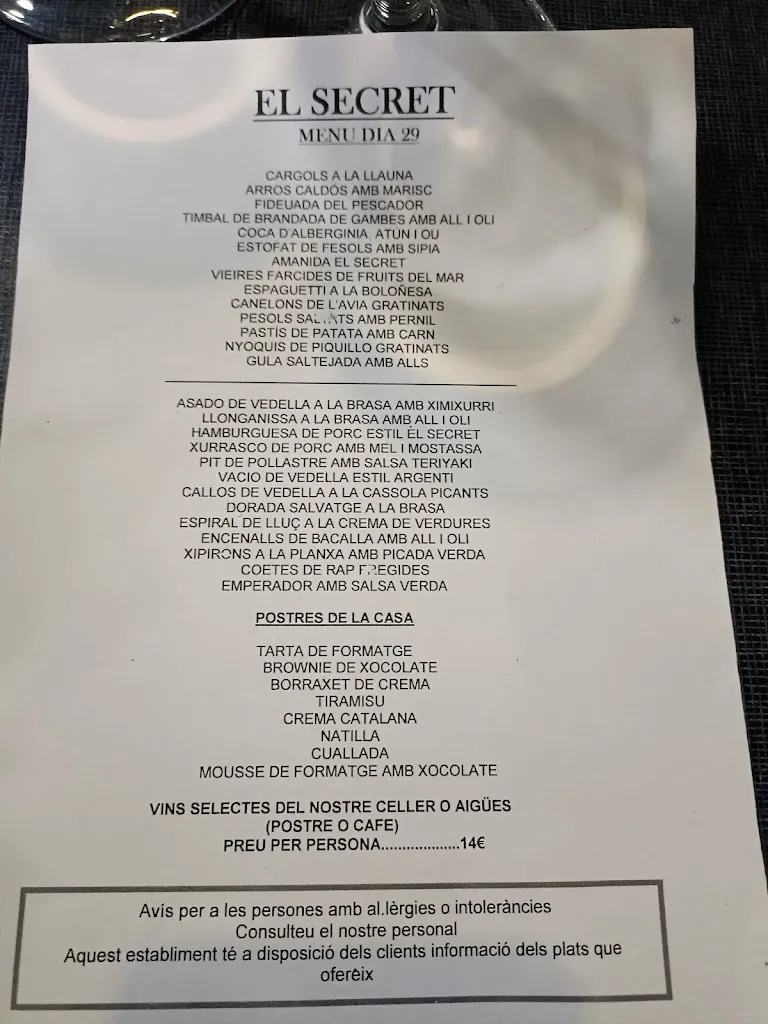 Menu_Restaurant El Secret_Amposta_image_4