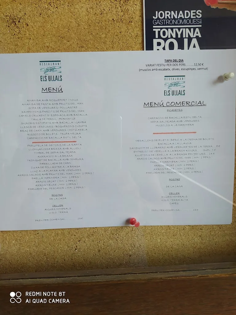Menu_Restaurant Els Ullals_Amposta_image_2