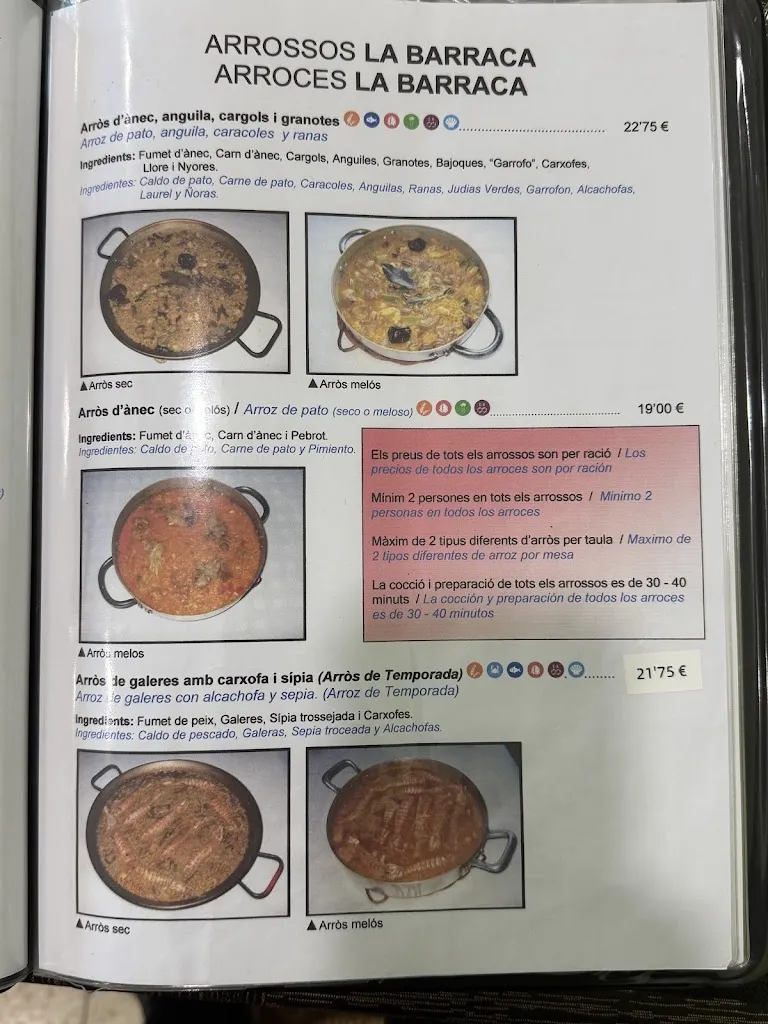 Menu_La Barraca del Delta_Amposta_image_2