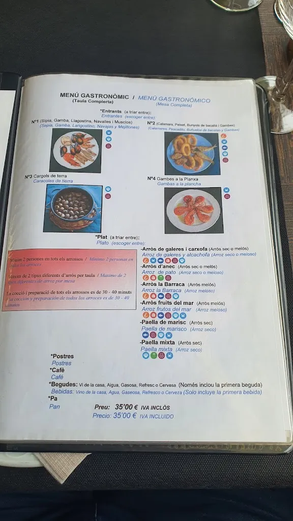 Menu_La Barraca del Delta_Amposta_image_4