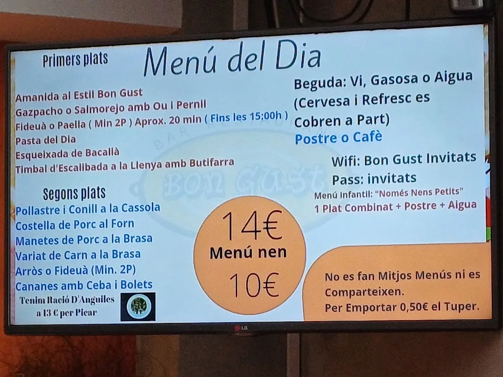 Menu_Bar Restaurant Bon Gust_Amposta_image_3