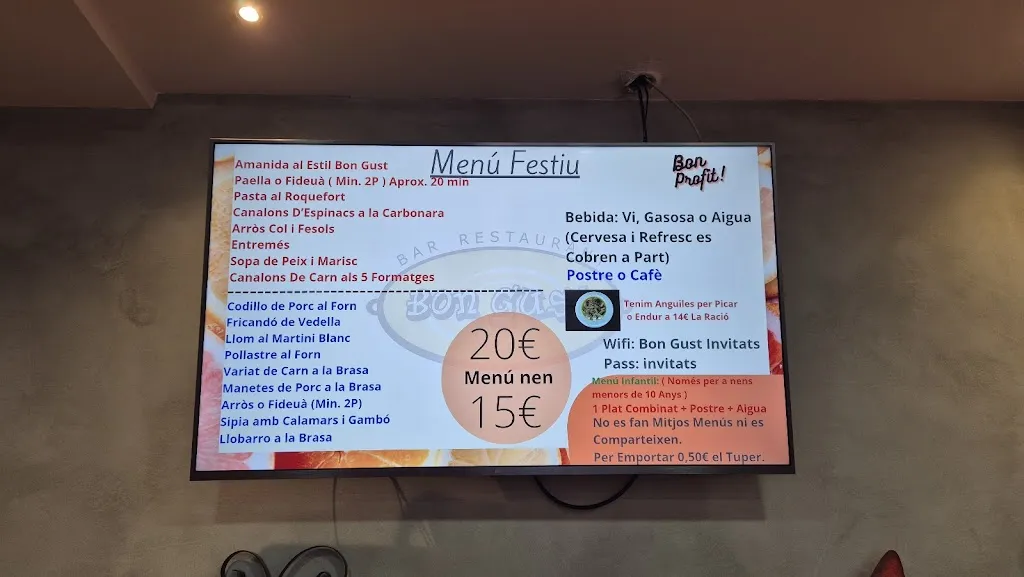 Menu_Bar Restaurant Bon Gust_Amposta_image_4
