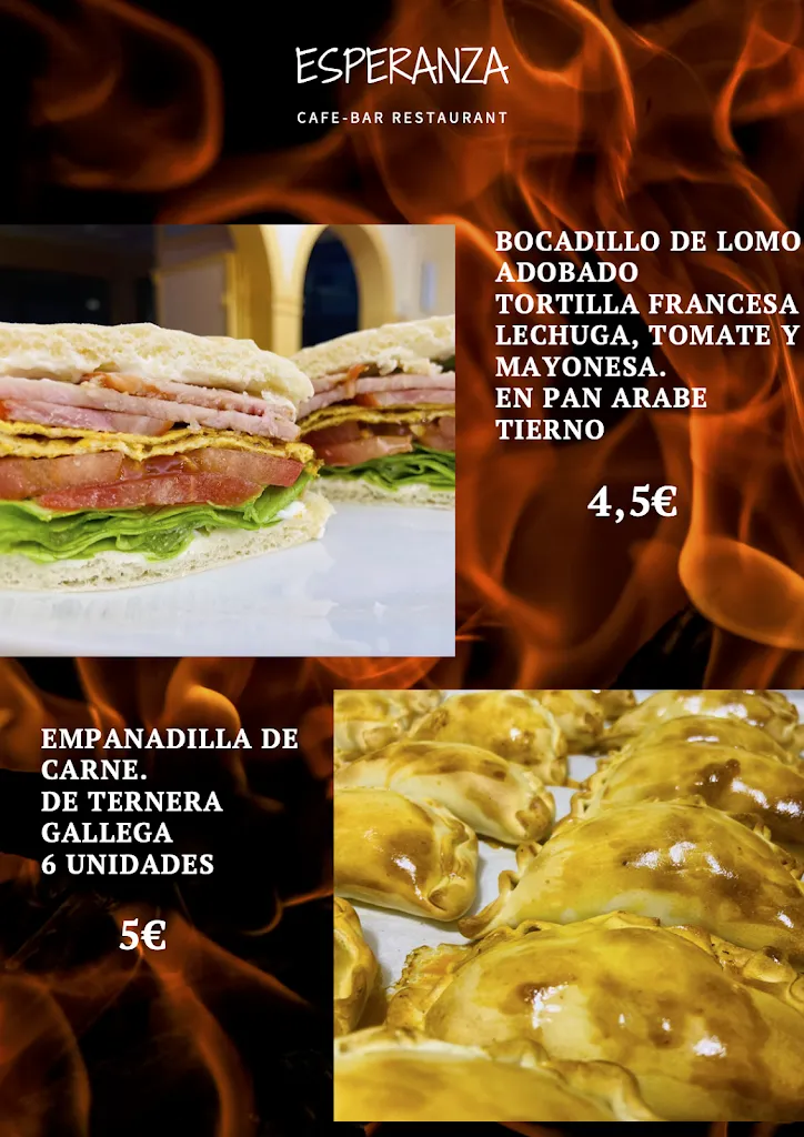 Menu_Esperanza Cafe&Bar_Corcubión_immagine_2