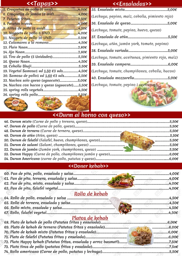 Menu_Bar restaurant Happy | Soylent Green_Amposta_image_2