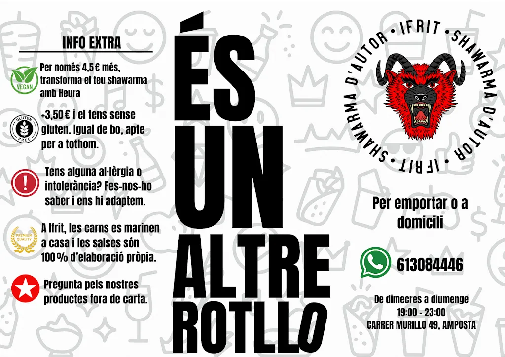 Menu_Ifrit Shawarma | Soylent Green_Amposta_image_2