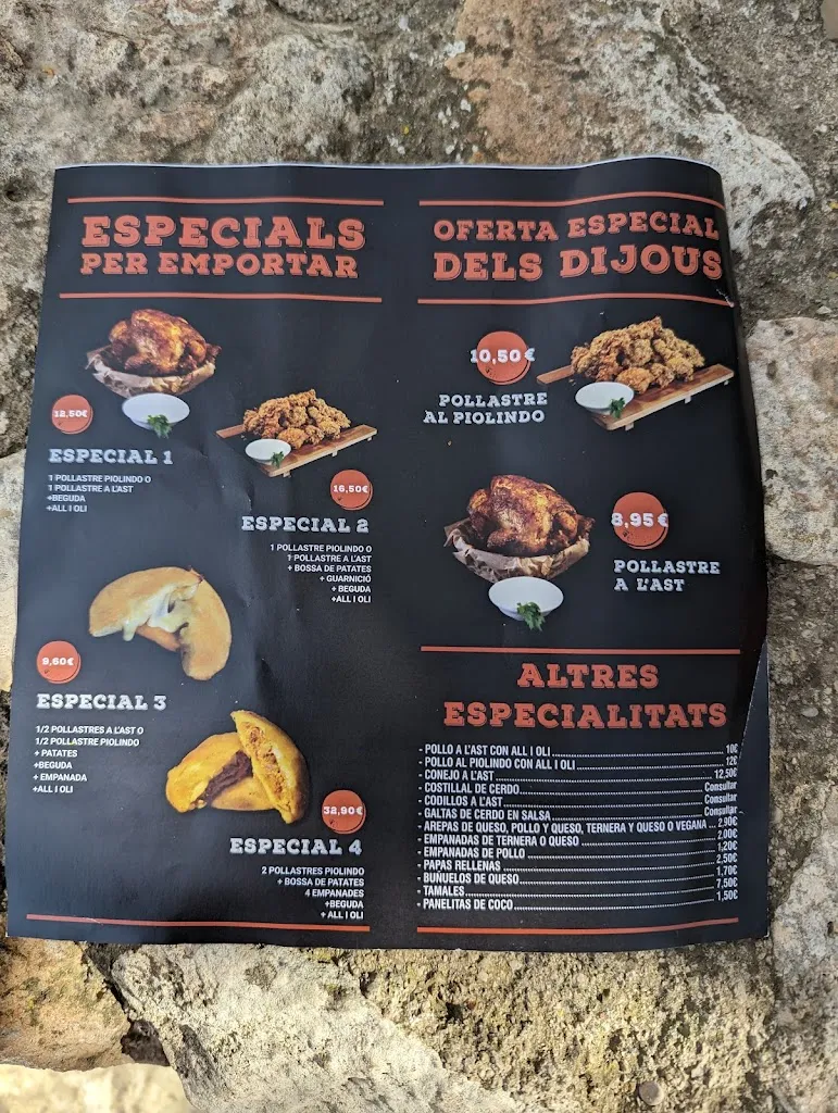 Menu_Cacique's Pollos_Amposta_image_4