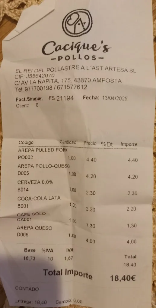 Ferran_Cacique's Pollos_Amposta_review