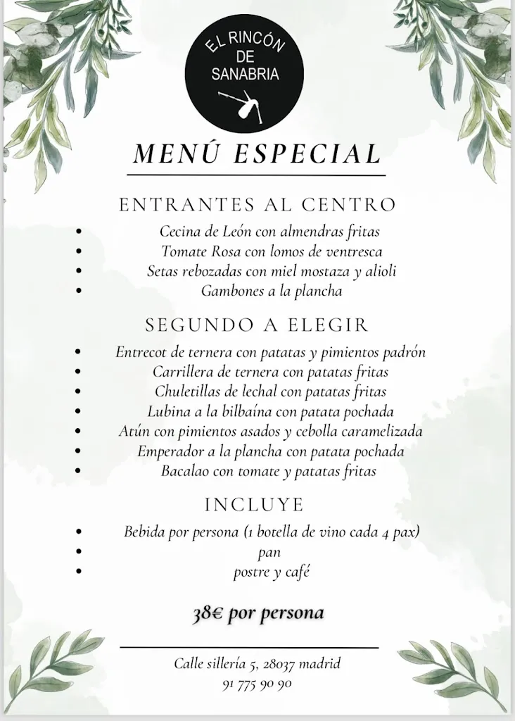 Menu_El Rincón de Sanabria_Amposta_image_1