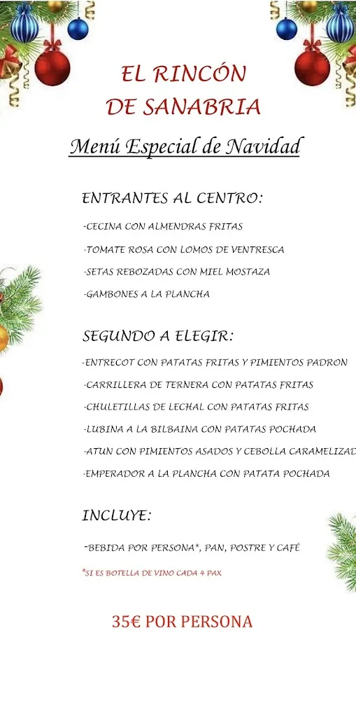 Menu_El Rincón de Sanabria_Amposta_image_2