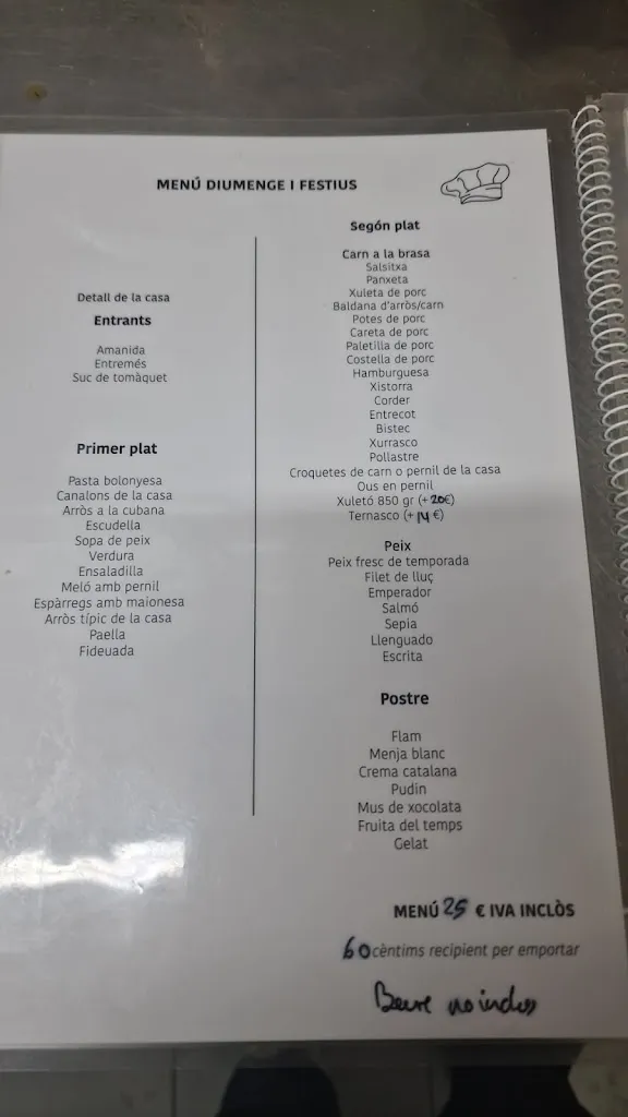 Menu_Restaurant Jenaro Miguel Beltrán_Camarles_image_2