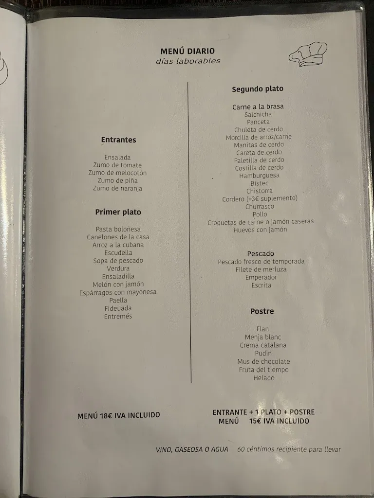 Menu_Restaurant Jenaro Miguel Beltrán_Camarles_image_4