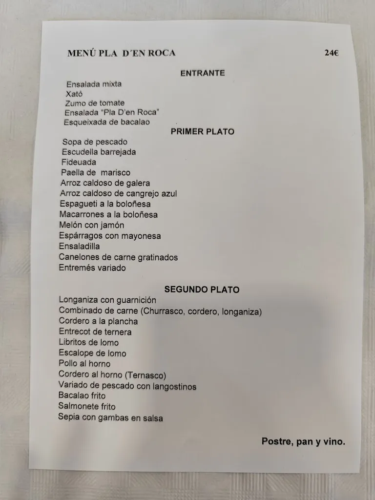 Menu_Restaurant Pla D'en Roca_Camarles_image_3