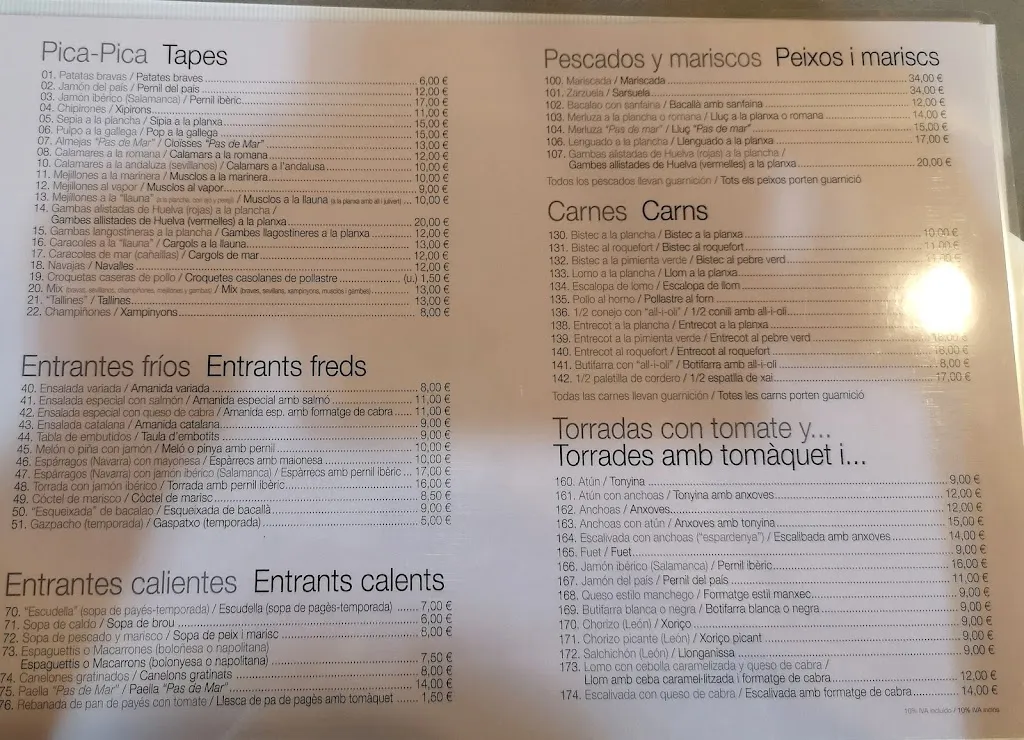 Menu_Restaurante Pas de Mar_Calafell_image_2