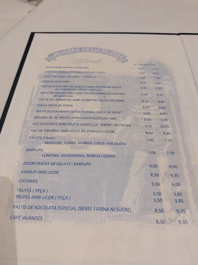 Menu_Restaurant Masía de la Platja_Calafell_image_2