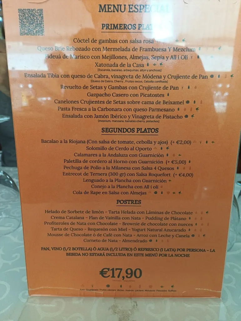 Menu_Restaurante Casa Pedro Calafell_Calafell_image_1