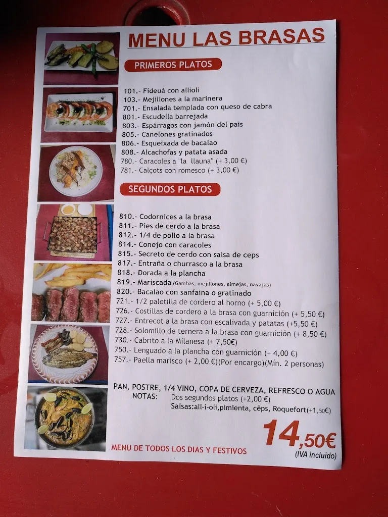Menu_Restaurante Las Brasas Calafell_Calafell_immagine_3