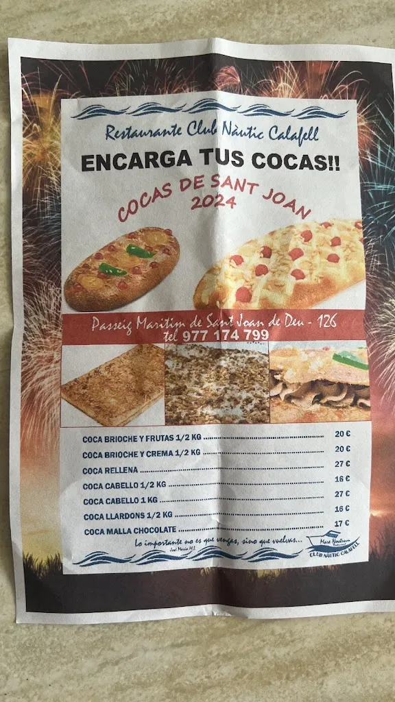 Menu_Mare Nostrum Restaurant - Club Nàutic Calafell_Calafell_image_2