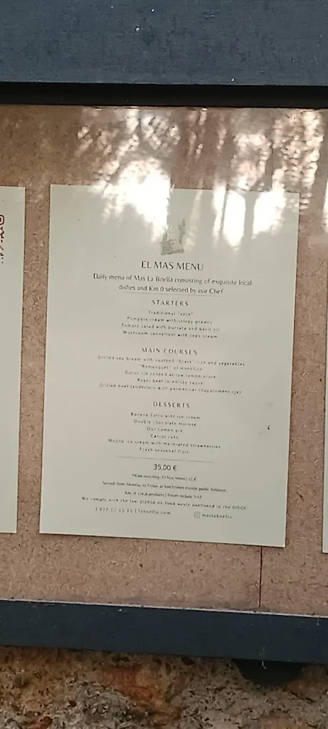 Menu_Restaurant Mas La Boella_Canonja La_image_2