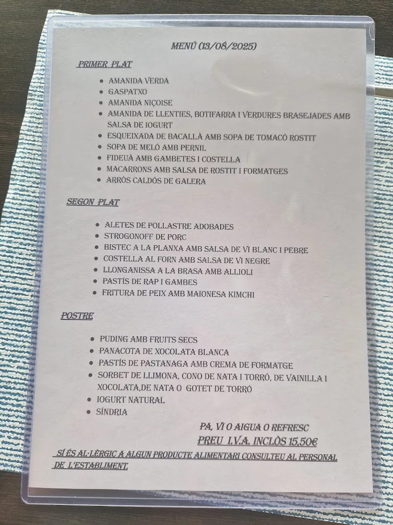 Menu_Dos Roses Restaurant_Canonja La_image_1