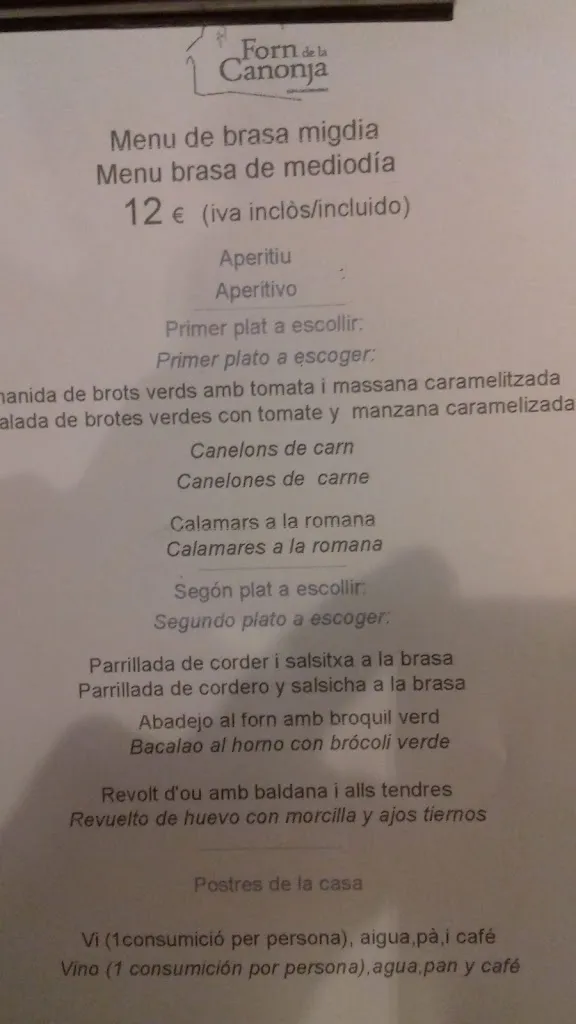 Menu_Forn de la Canonja_Canonja La_image_3