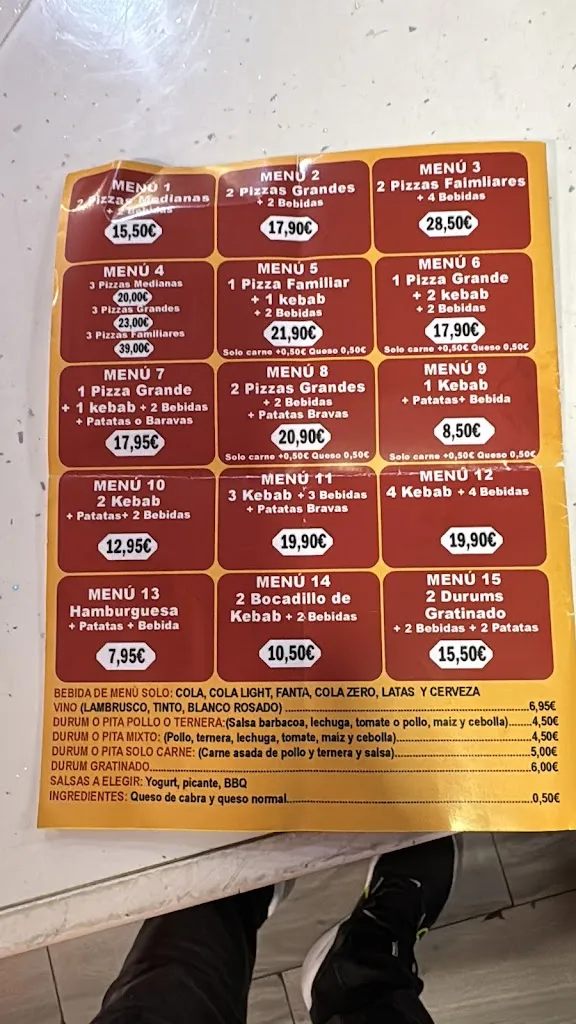 Menu_Pizzeria Metro_Canonja La_image_1