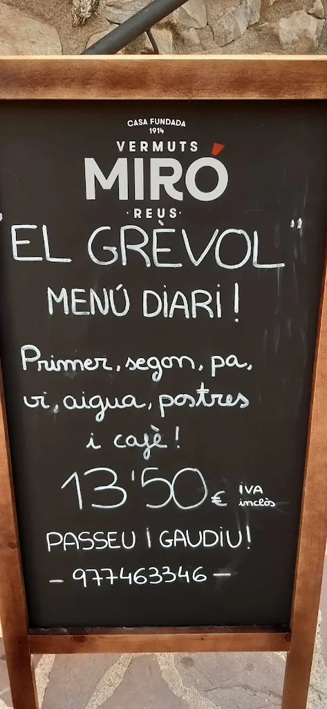 Menu_Bar Restaurant El Grèvol_Capafonts_image_3