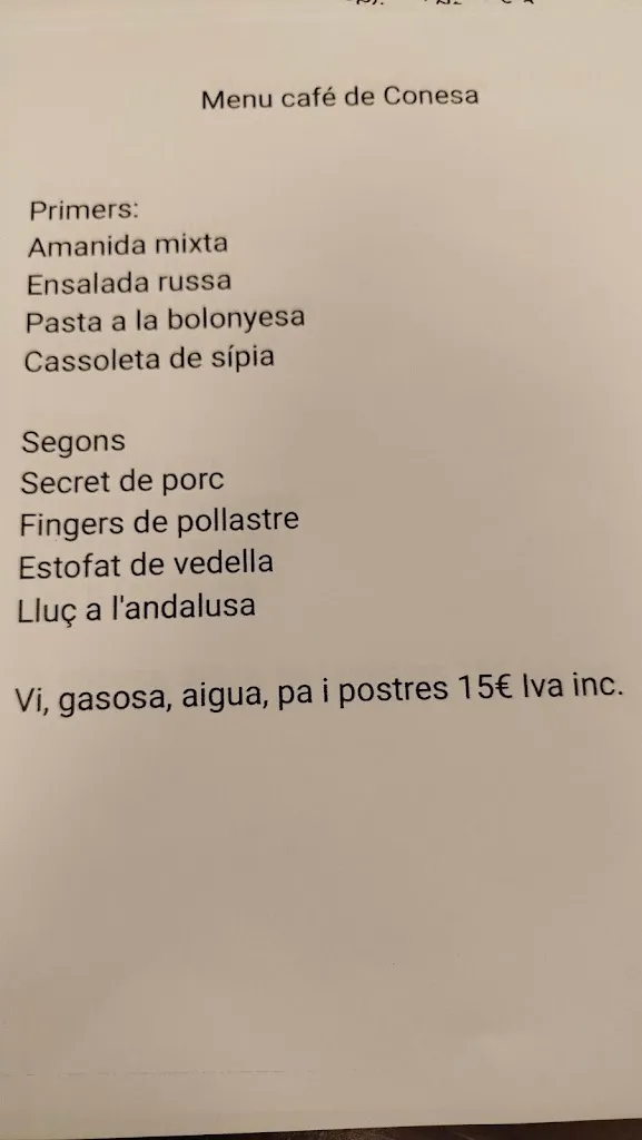 Menu_Cafè de Conesa_Conesa_image_1