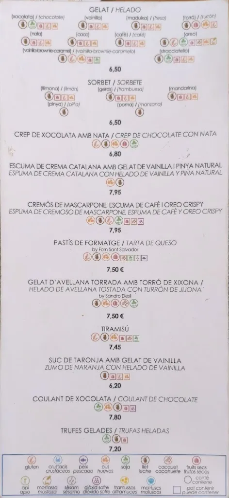 Menu_Xiringuito Restaurant Del Mar - Camping Joan_Cambrils_image_3