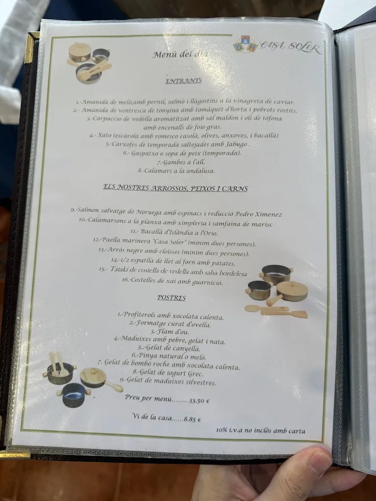 Menu_Restaurant Casa Soler_Cambrils_image_1