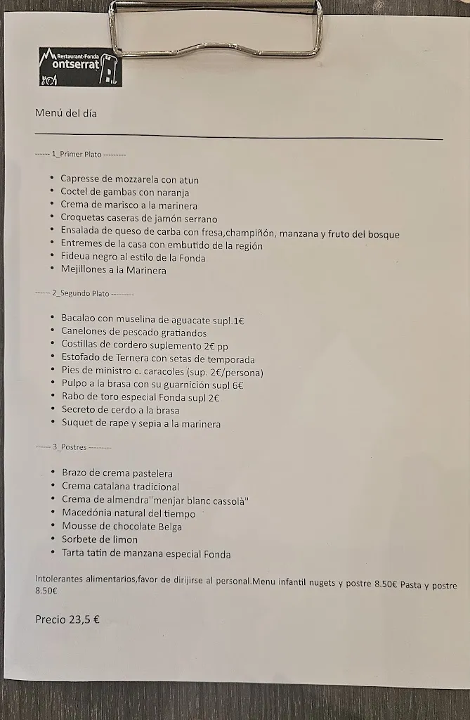 Menu_Restaurant Montserrat_Cambrils_immagine_1