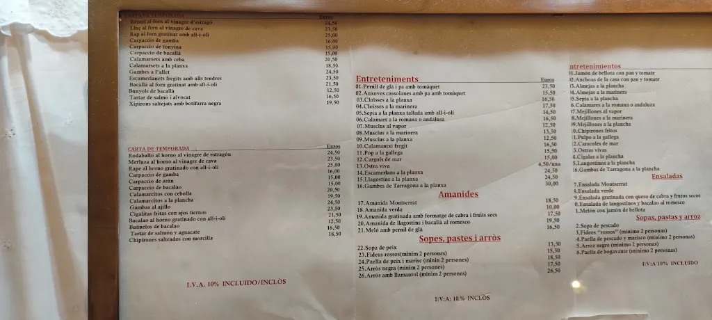 Menu_Restaurant Montserrat_Cambrils_immagine_2