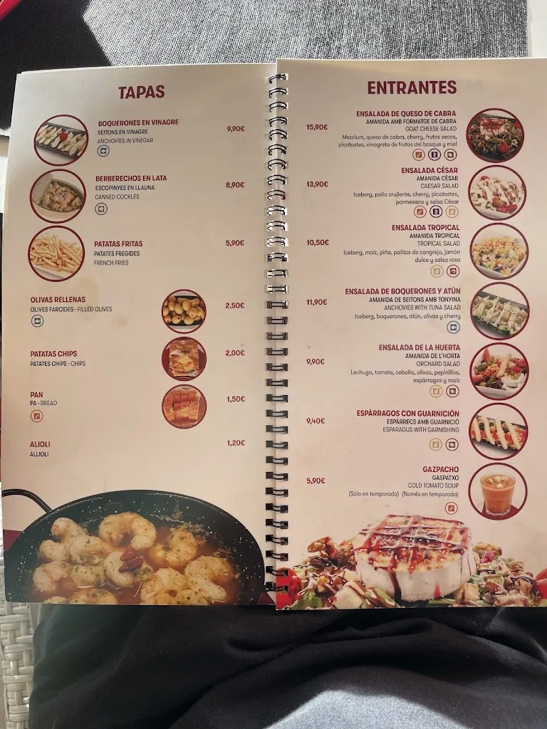 Menu_Bar Restaurant - Sol y Sombra_Cambrils_image_1