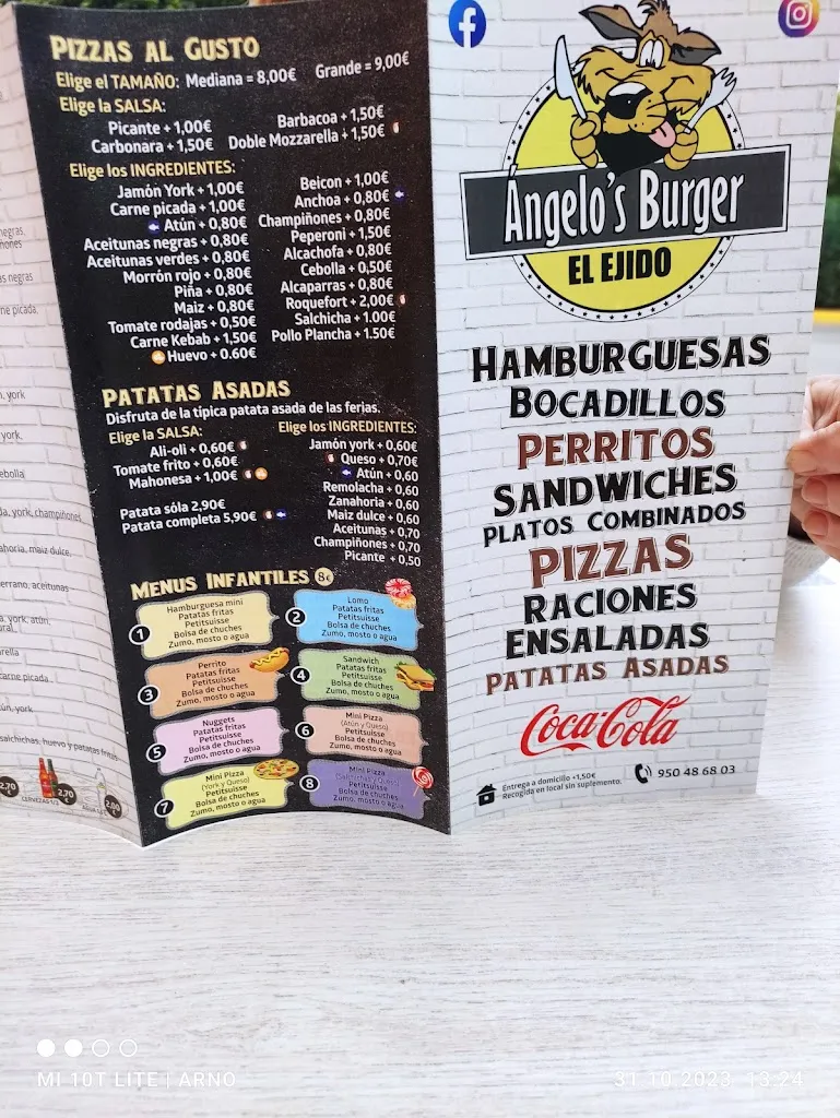 Menu_Angelo’s Burger El Ejido_Ejido El_image_4