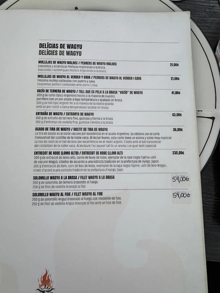 Menu_Asador Argentino Puerto Madero Cambrils_Cambrils_immagine_1