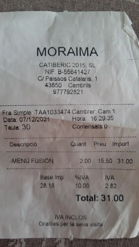 Thirsty Horse_Restaurante Moraima_Cambrils_review