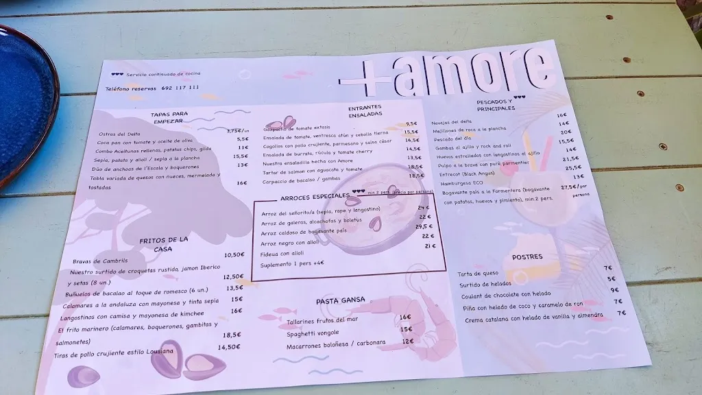 Menu_Chiringuito Amore_Cambrils_image_2