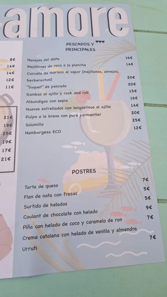 Menu_Chiringuito Amore_Cambrils_image_3