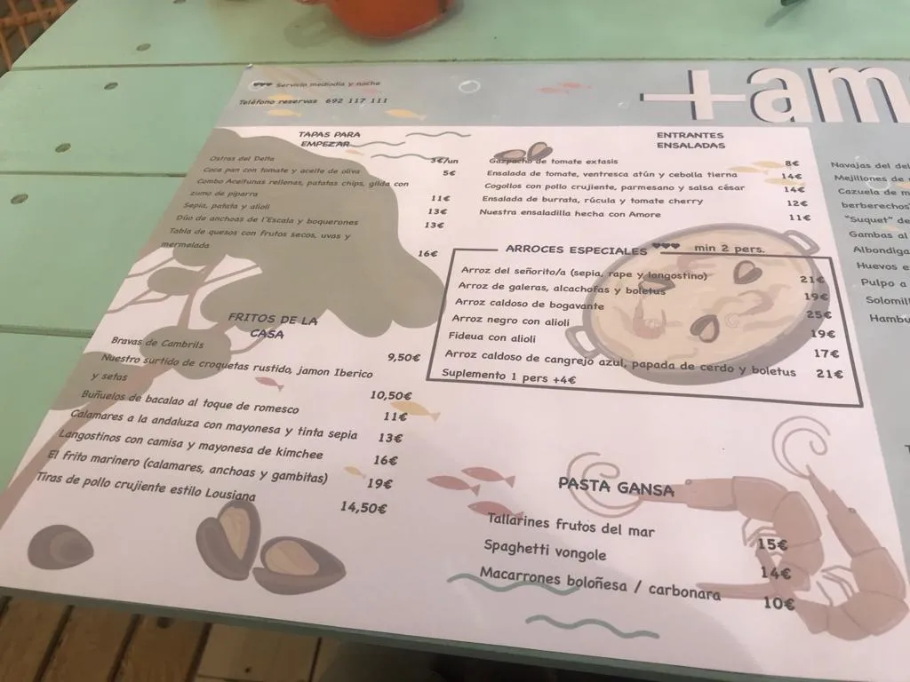 Menu_Chiringuito Amore_Cambrils_image_4