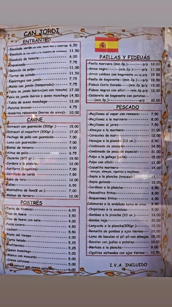 Menu_Restaurant Can Jordi_Cambrils_immagine_3