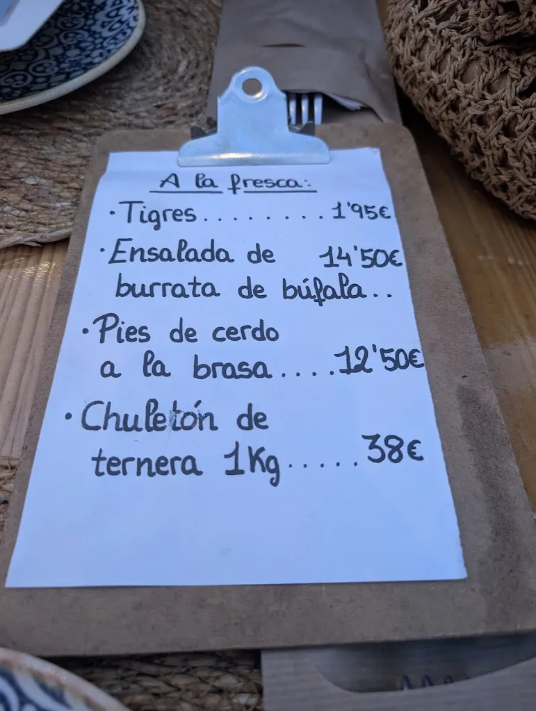 Menu_Restaurant A la fresca_Cambrils_image_1
