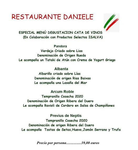 Menu_Daniele Restaurante-Pizzería en El Ejido_Ejido El_image_1
