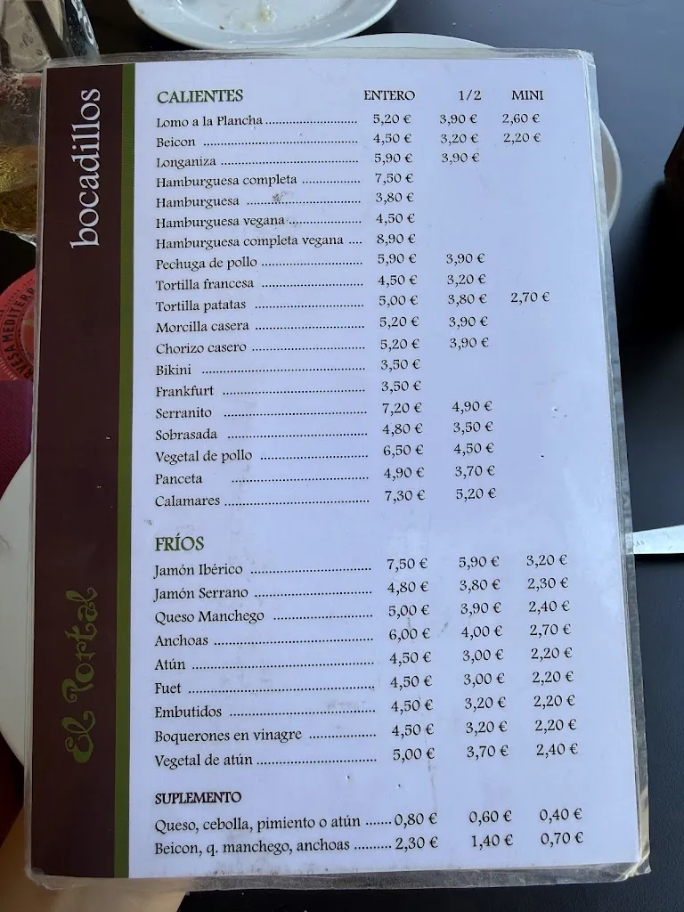 Menu_El Portal Cambrils_Cambrils_image_4