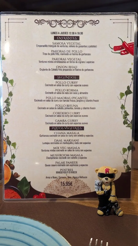 Menu_Curry Paradise Cambrils_Cambrils_image_1