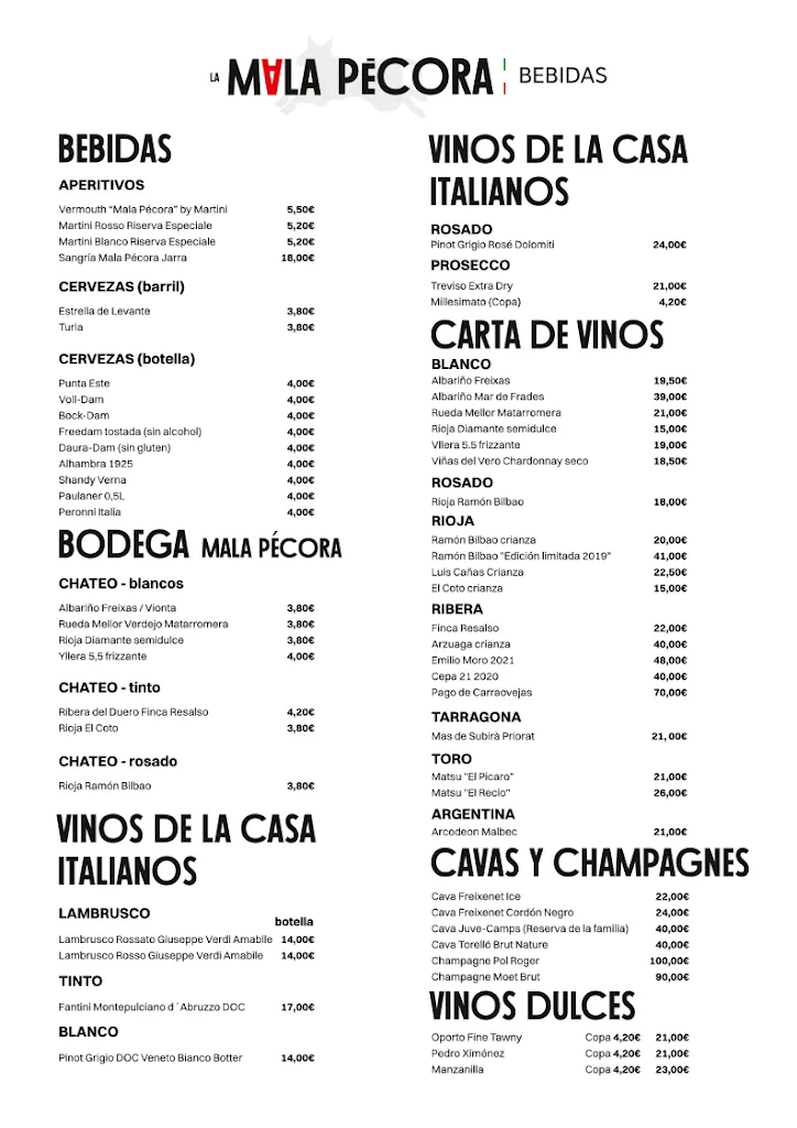 Menu_La Mala Pécora | Restaurante Almerimar_Ejido El_image_1
