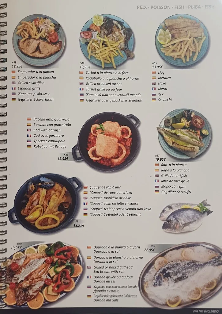 Menu_Marisqueria Cambrils_Cambrils_immagine_1