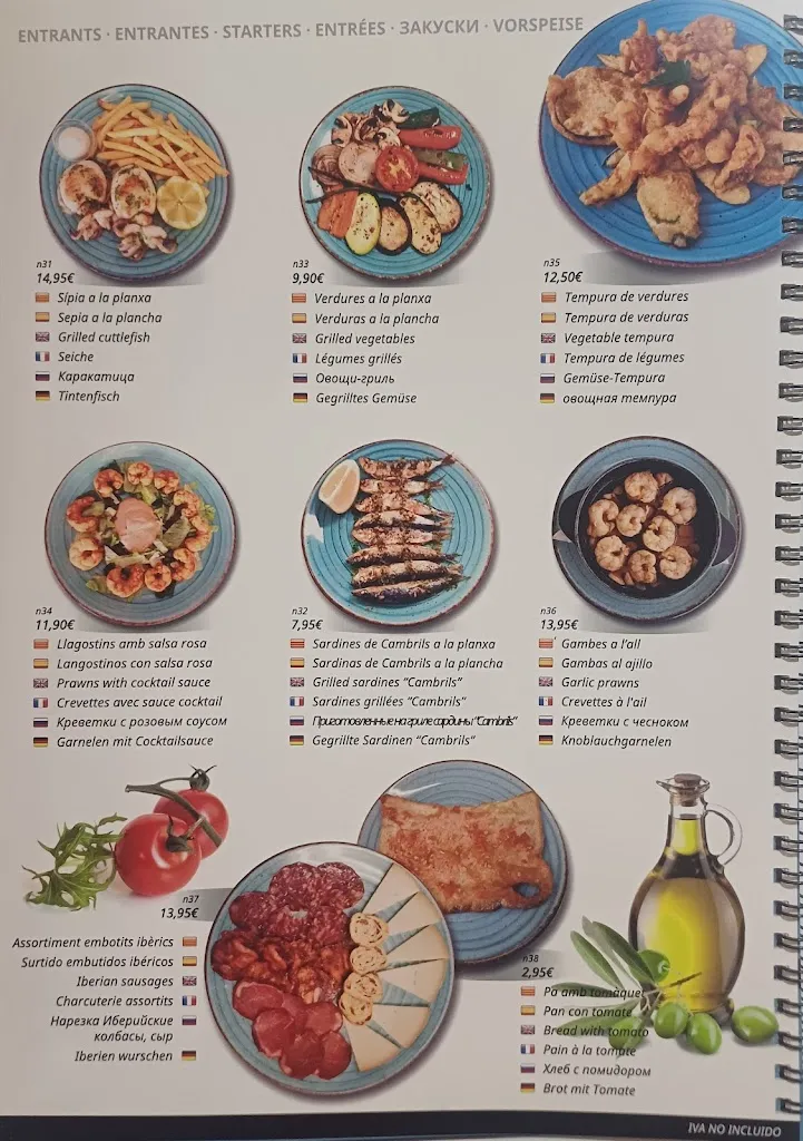 Menu_Marisqueria Cambrils_Cambrils_immagine_4