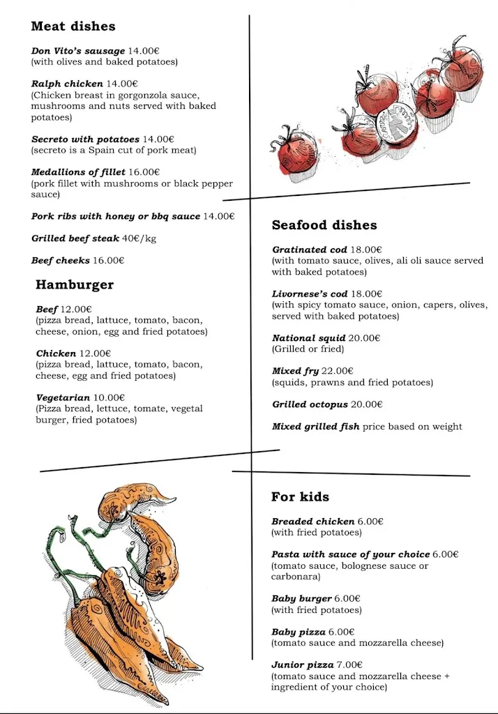 Menu_Ralph Puerto Cafe Lounge Restaurant_Ejido El_image_3