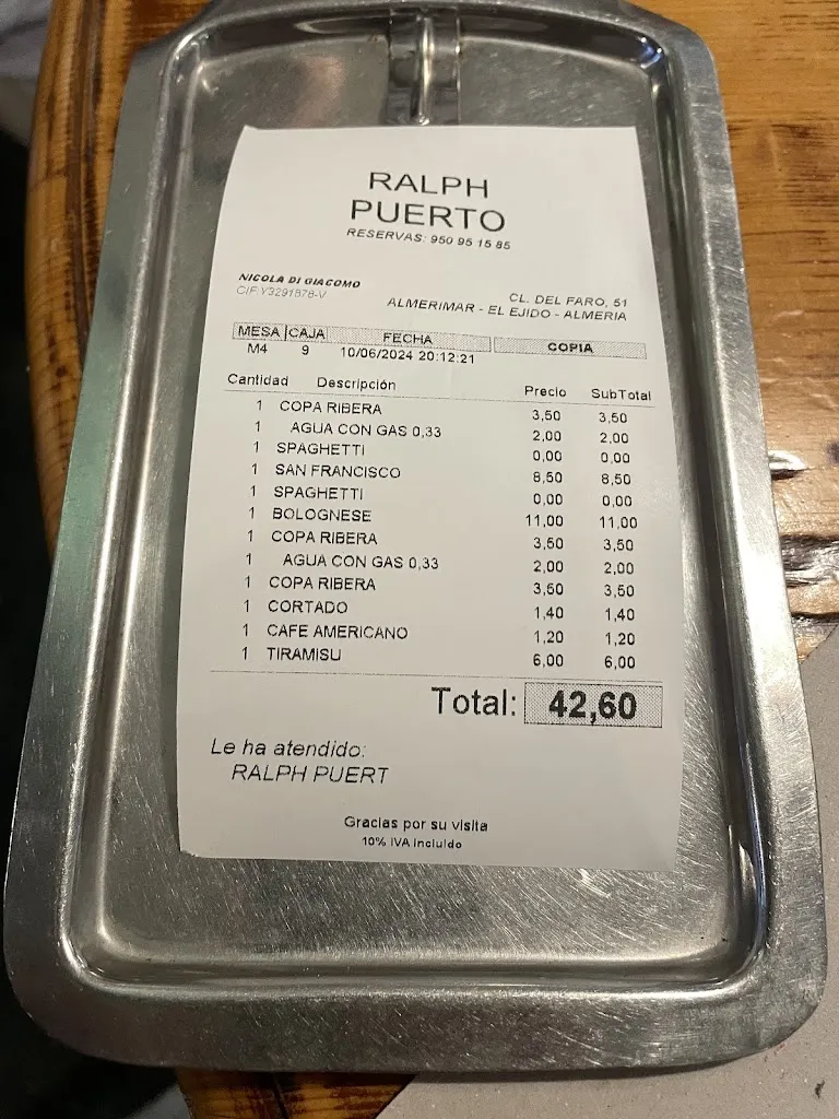 Ian Killoch_Ralph Puerto Cafe Lounge Restaurant_Ejido El_review