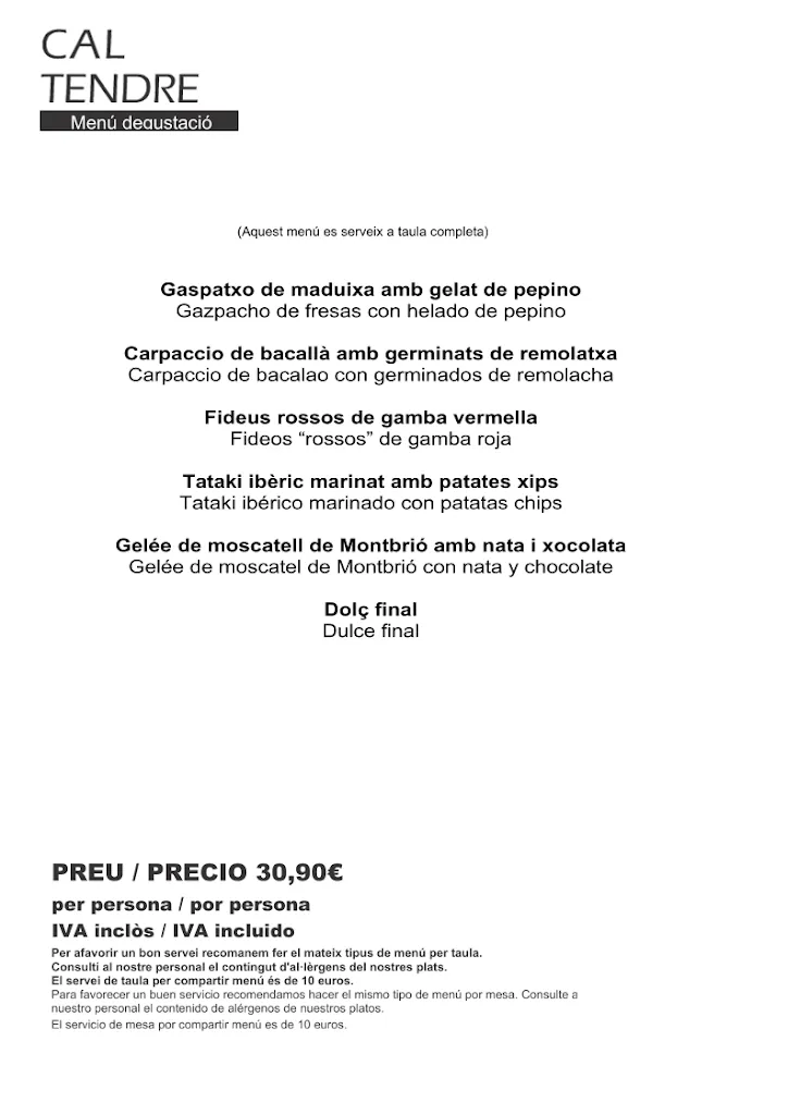 Menu_Cal Tendre_Cambrils_image_4